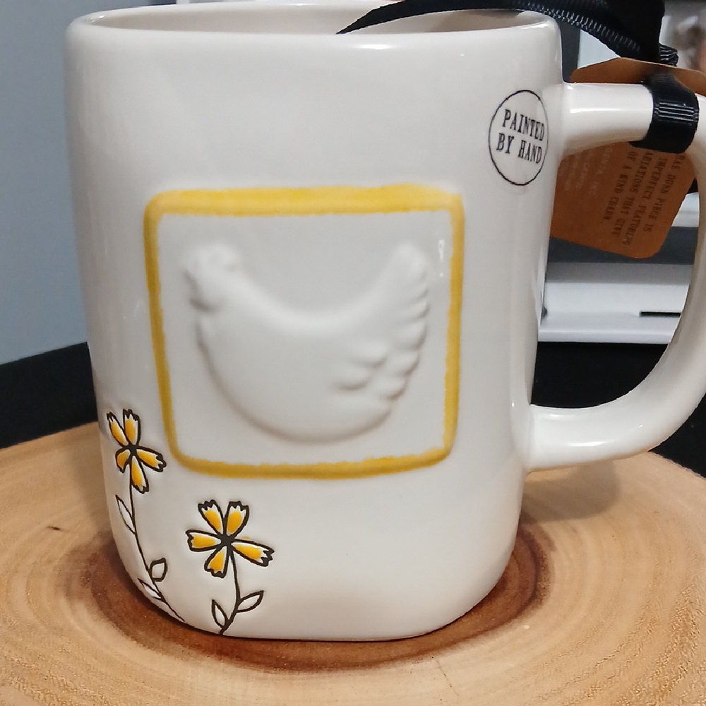 NEW!! Rae Dunn Farm Girl Mug with Floral Design NWT - Picture 2 of 7